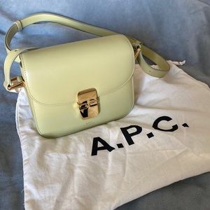 APC grace mini bag in bergamot (avocado color)